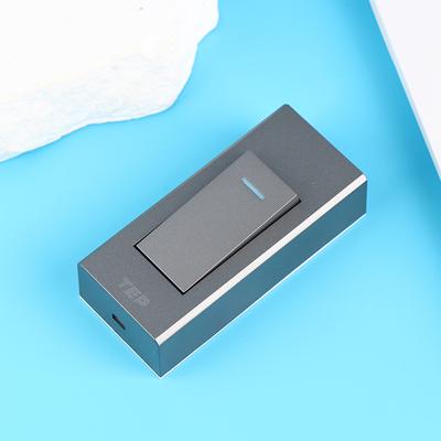 1 шт., 1 банда, 2-позиционный переключатель для поверхностного монтажа, провод, подвесная установка, прикроватная лампа включения/выключения, панель настенного выключателя света