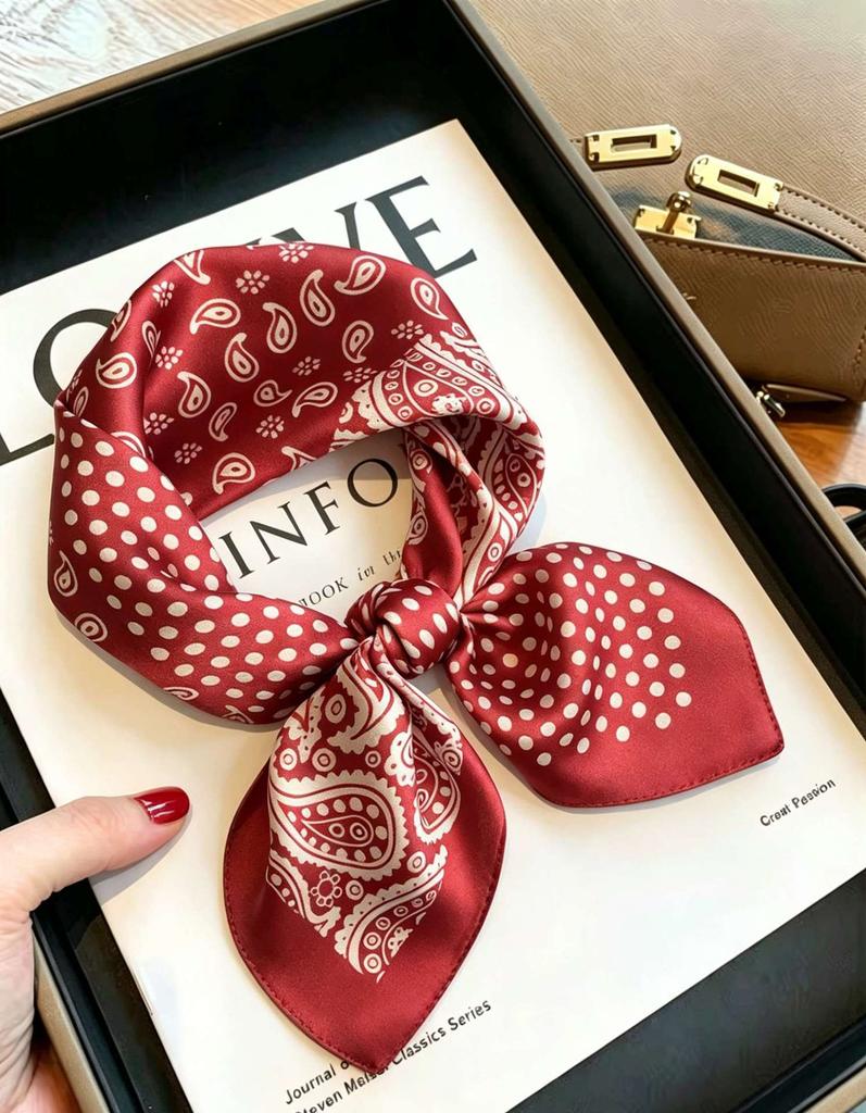[111 Mulberry Silk] Silk Silk Scarf Spring Fashion Versatile Silk Square Scarf High-end Scarf Women