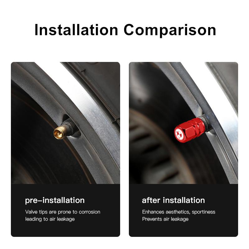 4PCS Car Metal Wheel Tire Valve Caps Stickers Universal Auto Tyre Valve For BMW X1 X2 X3 X4 X5 X6 X7 G20 G30 G32 G11 OH6