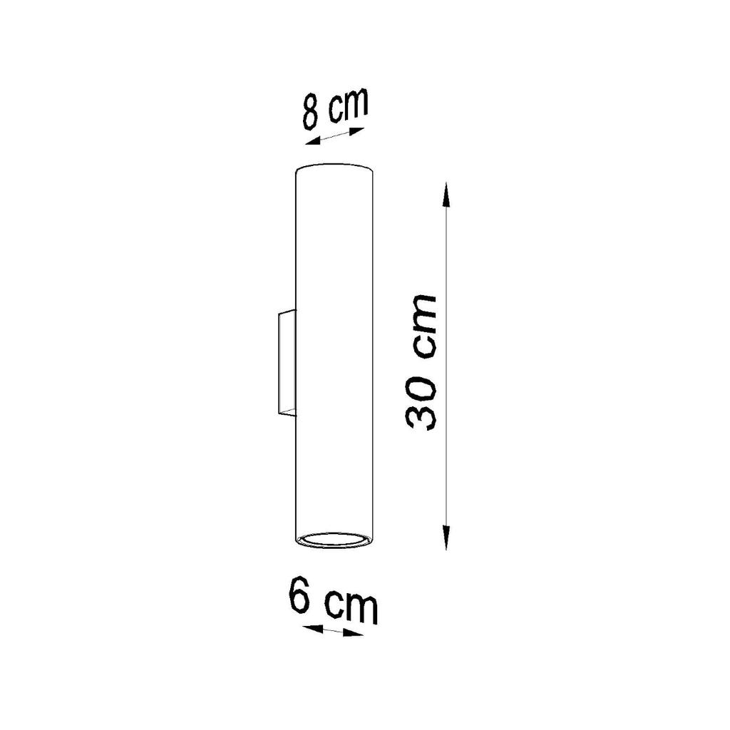 Kinkiet Lagos 2 Gu10 Czarny Sollux Sl.0330