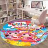 1pc Lalaloopsy3 Print Round Carpet Chair Round Carpet Suitable for Bedroom Living Room Home Decorative Carpet
