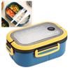 1200 мл Bento Lunch Box Двухслойная изоляция Lunch Box Контейнер с вилкой ложкой для студентов