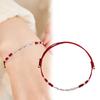 Lucky Bamboo Handmade Braided Red String Bracelet For Women Adjustable Wristband For Best Friends Lovers Gifts