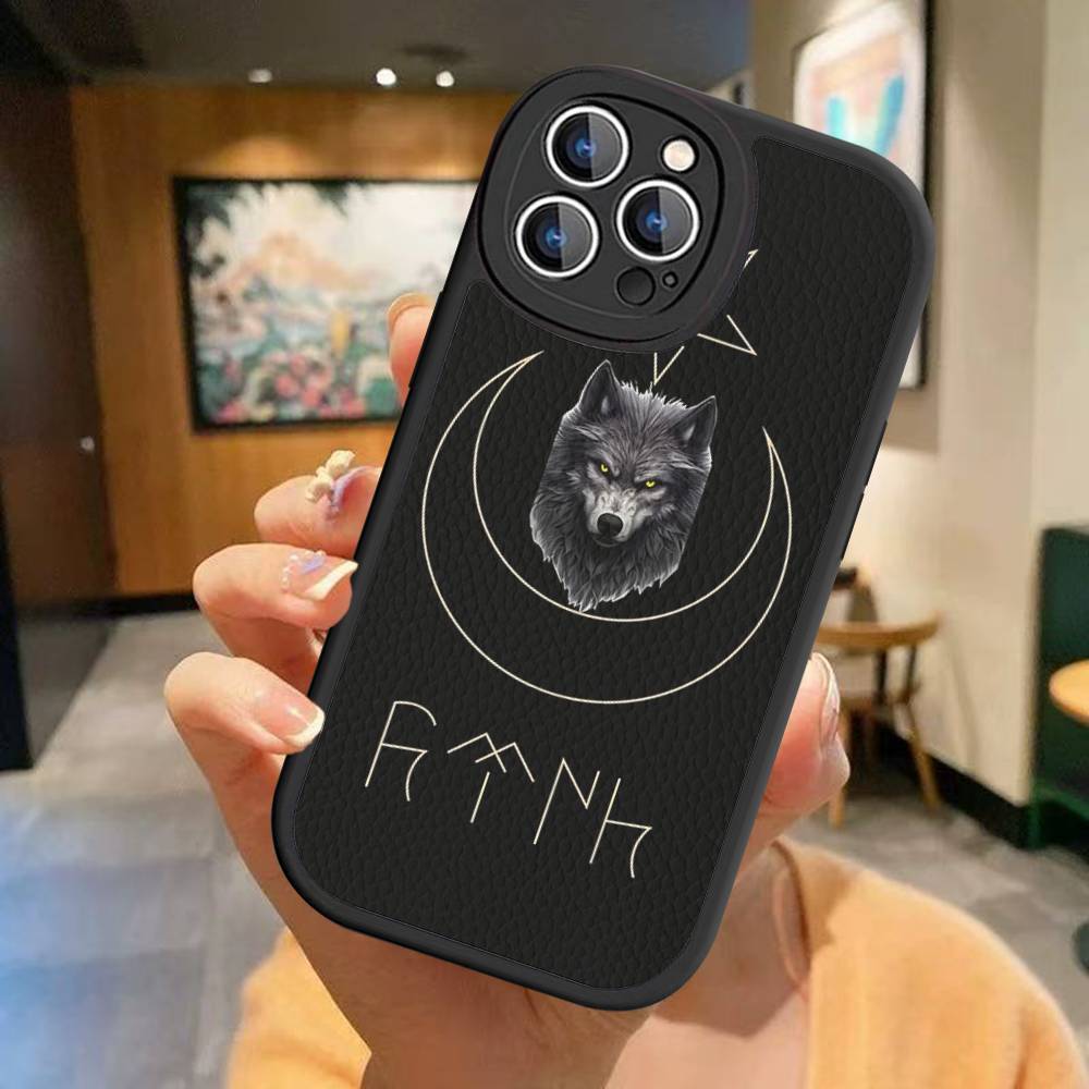 Чехол из кожи для телефона Turk Wolf Turkey Flag для iPhone 16 15 14 13 12 11 Pro Max Plus Ударопрочный чехол