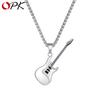 Hip-hop Stainless Steel Guitar Pendant Street Classic Male Necklace