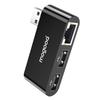 MOGOOD LAN Тип A с 2 USB и RJ45 1000 Мбит/с USB Черный Ethernet LAN-адаптер для MacBook и других Адаптер, RJ45, 2.0 Хаб, Pro/Air, XP, Windows,