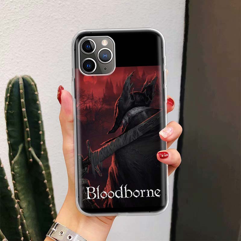 Чехол для телефона Bloodborne Game для iPhone 17 Air 16 15 14 Plus 13 Mini 12 11 Pro Max 16E 7 Печать 8 SE Fundas Чехол Мягкий Coque 16 15