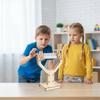 Треугольная призма с деревянным держателем Стенд для оптических экспериментов Физический демонстрационный прибор для класса