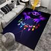 Colorful Characters On Dark Carpet Suitable As a Non-slip Mat for the Living Room or Bedroom Sofa