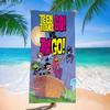 Постер Teen Titans Go Пляжное полотенце Цветные банные полотенца для девочки Микрофибра Быстросохнущее Не прилипает песок Пляж Йога Спа Спортзал Бассейн