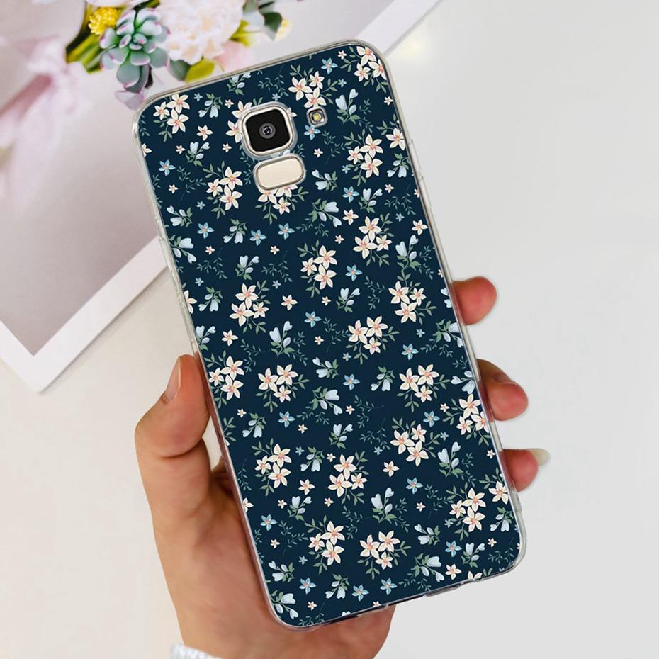 Красивый чехол с принтом для Samsung Galaxy J6 J6+ J600G J610G Мягкая силиконовая задняя крышка из ТПУ для чехлов телефона Samsung J6 J 6 Plus 2018