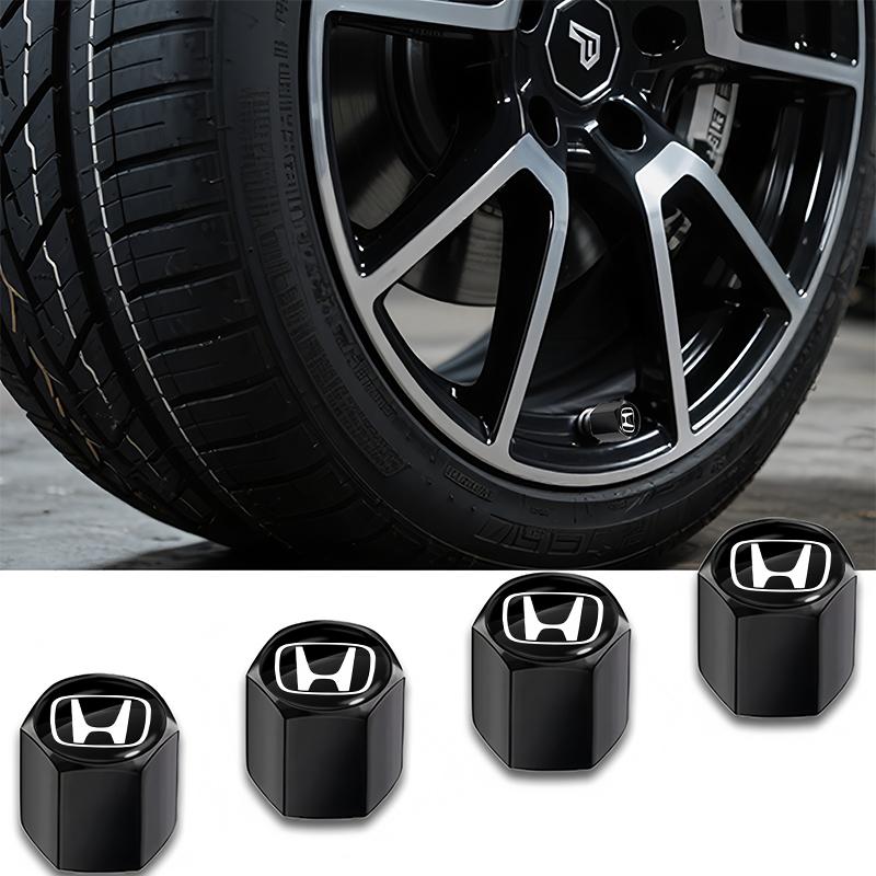 Car Wheel Tire Valve Caps Air Stem Covers Accessories Fit For Honda Civic Accord CRV HRV Fit Jazz City Odyssey Jade Vezel