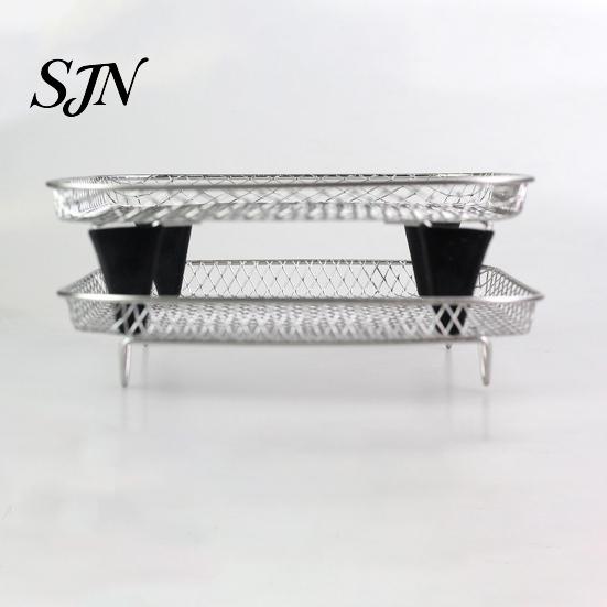 Non Slip Air Fryer Accessory Silicone Feet for Rack, Triangle Heightening Buffer Pads, Heat Pot Protection Resistant Non-slip Replacement Fryer,