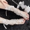 Sexy Stockings Lingerie Lace-up Lace Hollowed-out Socks Women Underwear Accessories Lace Temptation Close-fitting Foot Cover