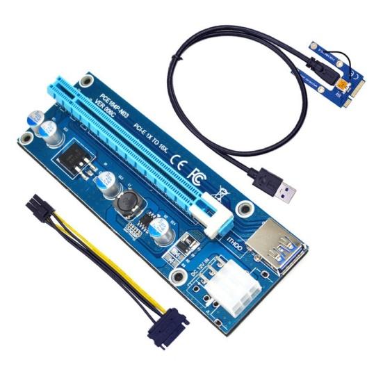 Mini PCI-E к райзеру Внешняя видеокарта PCI-E x16 + USB-кабель 60 см