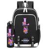 2Pcs/set Cartoon Backpack Large Capacity Bookbag With 750ml Water Bottler Laptop Student Boy Girl School Bag Travel Bag Kid Gift