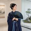 Bamboo Frame Folding Hand Fan Peony Flower Dance Fan Gentle Design Retro Handheld Fan  Gift Giving