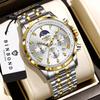 BINBOND Orginal Precise Quartz Watches For Men Luxury Luminous Waterproof Chronograph Durable Men's Watch Sports Casual Reloj