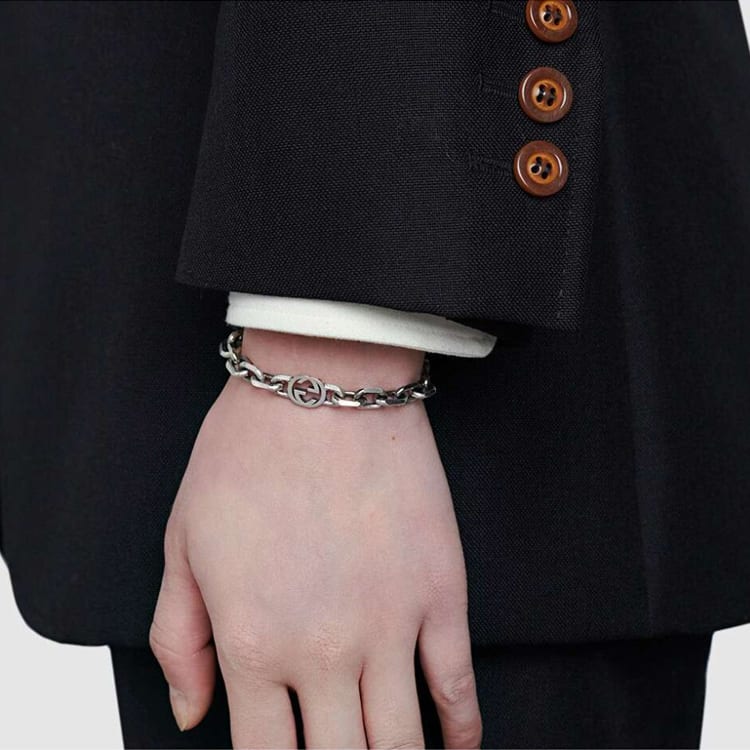 GUCCI 925 Sterling Silver Bracelets Unisex Silver 620798-J8400-0811
