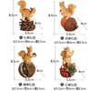 Mini Cute Resin Squirrel Creative Home Gardening Squirrel Acorn Pine Cone Ornament  Animal Crafts Car Gifts Miniatures Figurines