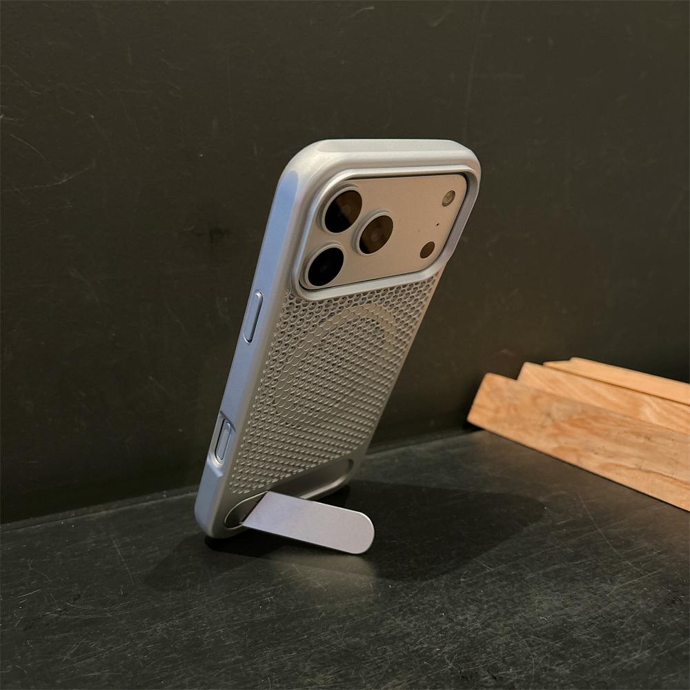 Отвод тепла для чехла Magsafe для iPhone 17 Pro Max Air 16 15 14 Plus 13 12 Дышащий чехол-подставка для беспроводной зарядки