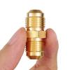 High Quality 2PCS 3/8 Male Flare Straight Union Coupling Brass