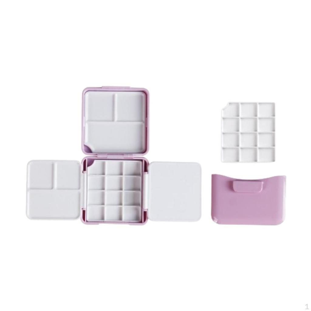 Палитра для акварели, коробка с красками, пустая для профессионалов-новичков с мойкой для кистей, поддон для смешивания гуаши