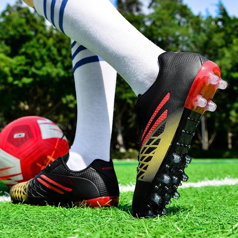 Мужские футбольные бутсы большого размера с длинным гвоздем, противоскользящие и износостойкие, из искусственного TPR, детские футбольные бутсы для улицы