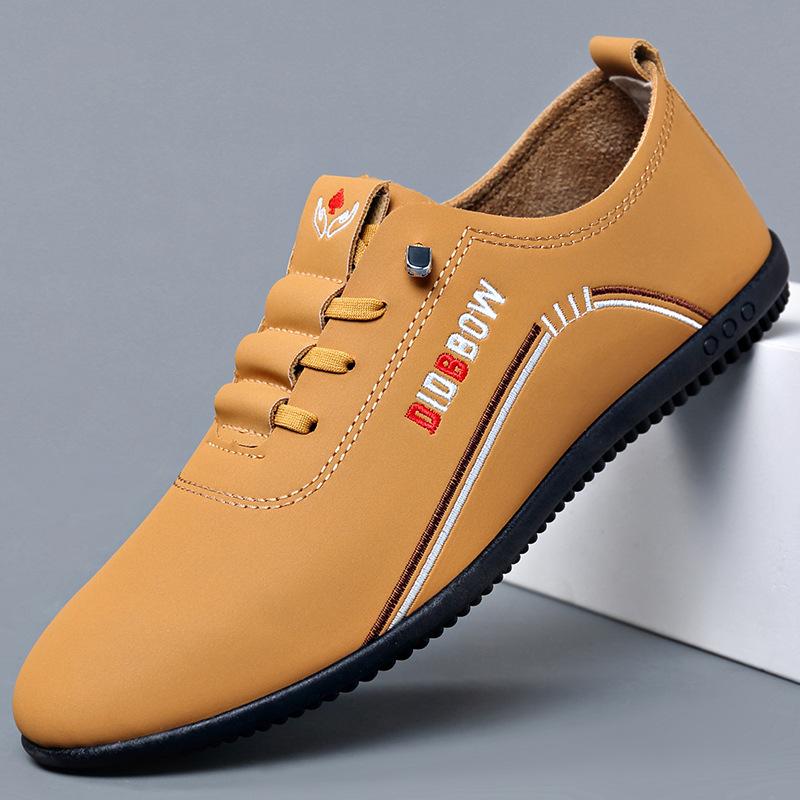 Spring leather shoes men's soft sole soft surface business casual shoes daily light breathable leather surface men's shoes
