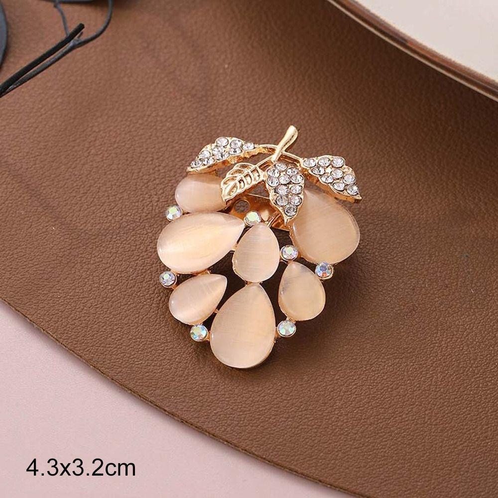 Anti-glare Alloy Pin Butterfly Rhinestone Brooch High-end Flower Brooch Women