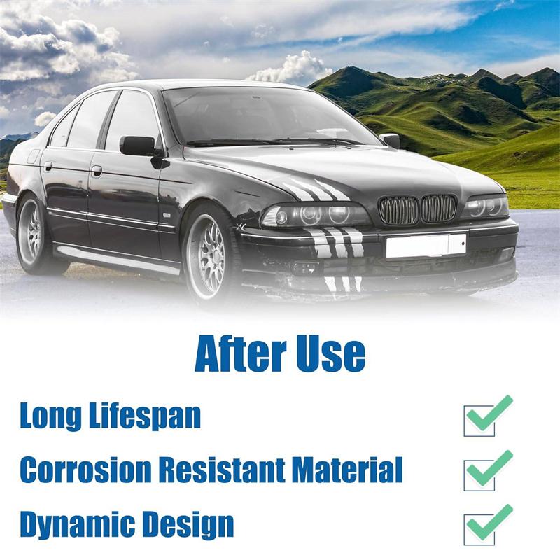 Для BMW 5 серии E39 525 528 530 535 1999-2003 Автомобильная решетка радиатора Передняя решетка "почки" Двойная линия Черная 51137005837 51137005838