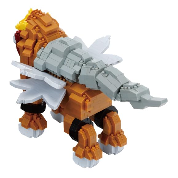 Kawada Nanoblock Pokémon Entei Deluxe Edition (NBPM108), 7 X 28 X 21 Cm, Ages 12 and Up, Interior Decoration, Hobby, NBPM108
