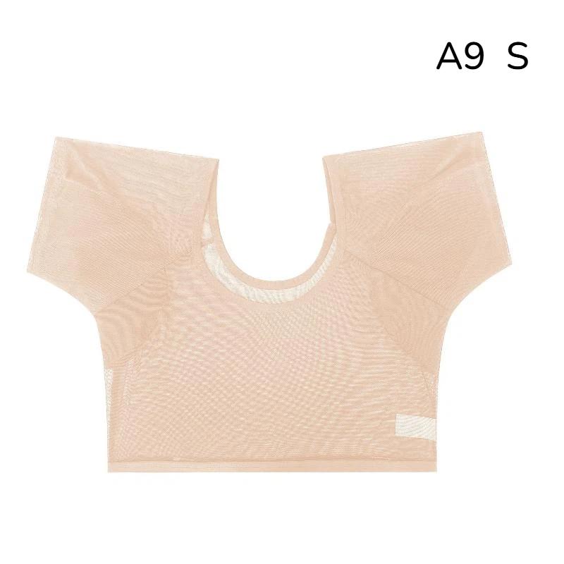 Ultra-Thin Breathable Armpit Sweat Pads Washable T-Shirt Shaped Discreet Underarm Pads for Business Trips 1Pc