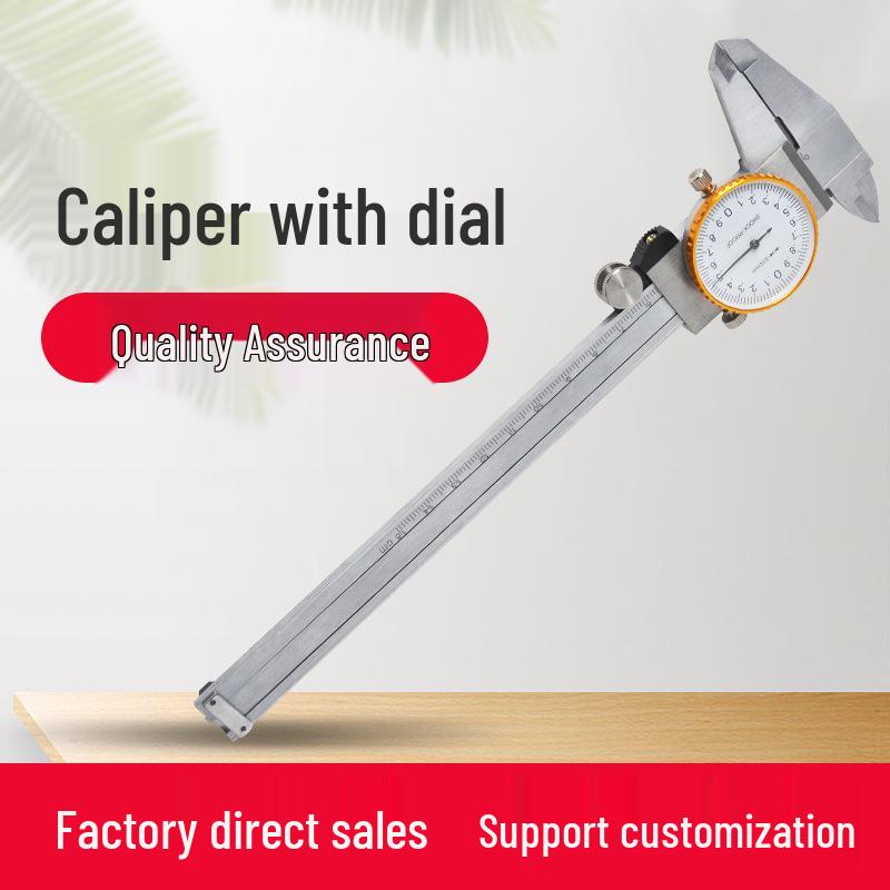 Metal Round Dial Caliper 0-150MM Pointer Watch Gauge