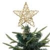 Sparkling Small Christmas Star Toppers Delicate Star Toppers for Christmas Tree Elegant Holiday Decoration