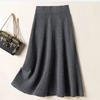 Юбка для женщин Повседневная Универсальная Эластичная С высокой талией Длинные Свободные Брюки Эластичная Приталенная Юбка