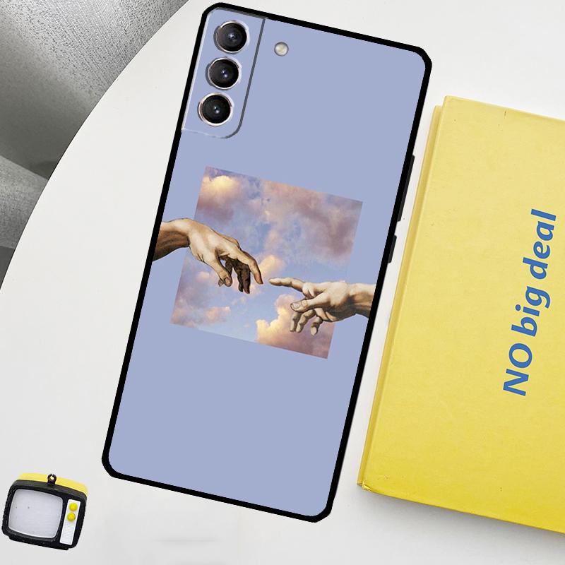 Чехол для телефона с рисунком Микеланджело для Samsung Galaxy S25 Ultra S20 S21 S22 S23 Plus S24 Ultra S9 S10 S25 FE