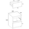 Loft Bedside Cabinet 40 Cm Oak Wotan Large Bedside Table Nakastlik For Bedroom
