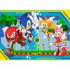 Puzzle 100 pièces XXL Sonic, Knuckles, Sonic, Tails et Amy / Sonic, Dès 6 ans, Puzzle de qualité supérieure, 12001134