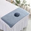 40*80cm Beauty SPA Massage Bed Bandana Coral Towelling Face Towel with Hole Massage Table Planking