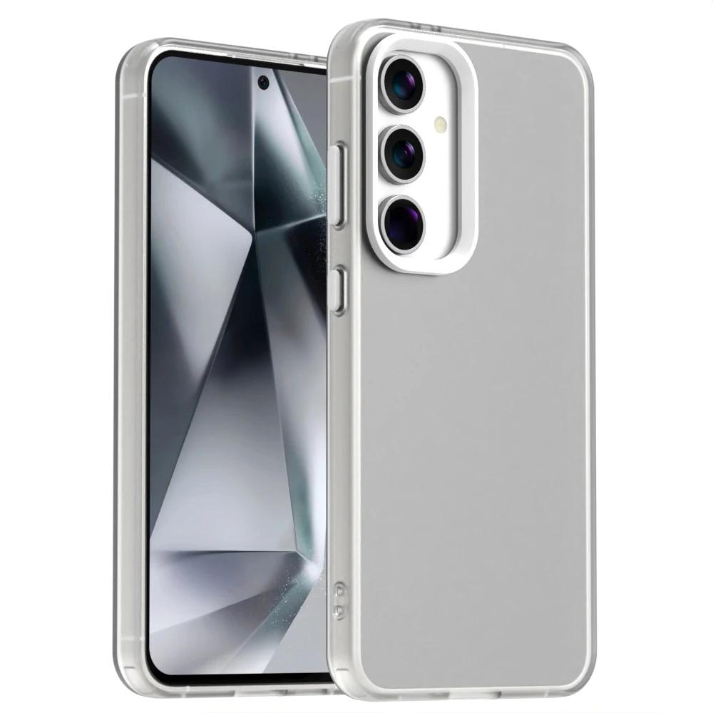 Матовый полупрозрачный чехол-конфетка для Samsung Galaxy S24 S23 Ultra Plus S24 FE A16 A06 A15 A55 A35 A25 M55 Coque Матовая бамперная накладка