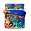 Beach Sea Turtle Bedding Doona Duvet Quilt Cover Set Gift Single Double Queen
