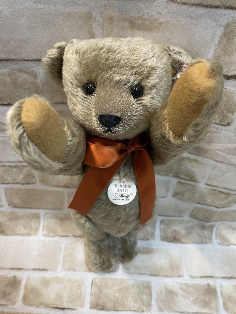 [USED] Steiff 1910 Teddy Bear Replica, Limited to 50 in Japan, Wooden Box