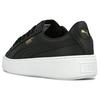 Puma Womens Basket Platform Core 'Black Gold' (women's sizes) Black / Gold / White Skateboard Shoes 364040 03