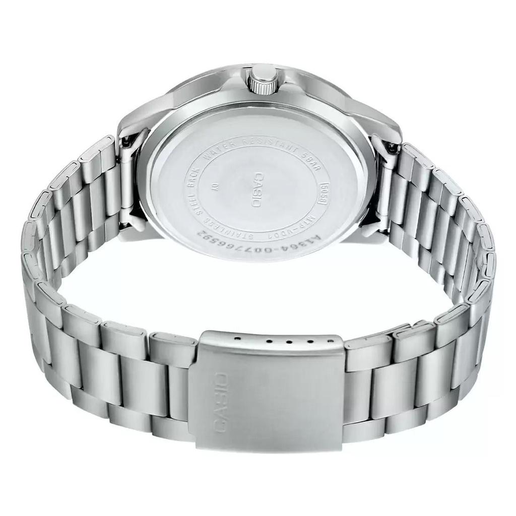 Мужские аналоговые серебристые часы, Silver Analog Men's Watch,  Casio