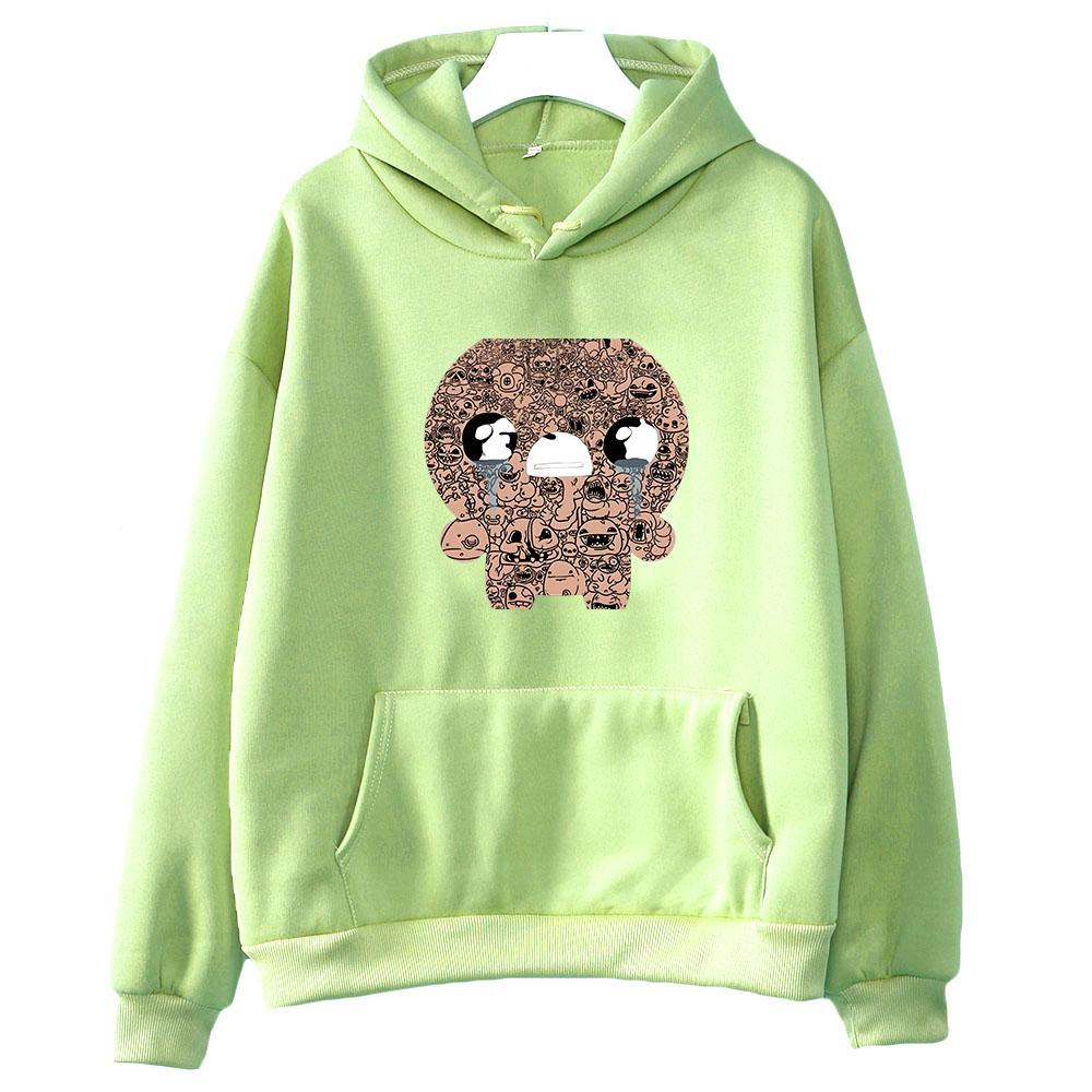 Женская толстовка большого размера Roguelike The Binding of Isaac с рисунком Kawaii/милый свитшот для взрослых с длинными рукавами, уличная одежда в корейском стиле