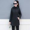 Plus Size Ladies Fashion Winter Coat Women Down Cotton Hooded Jacket Woman Casual Warm Outerwear Jackets Female Girls Black Clothes