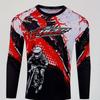 3D Printed Casual Long Sleeved Men's T-shirts Off Road Motorcycle Riding Suit - Soft Medium Stretch Polyester Fabric Spring and Autumn Clothing