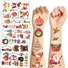 Popular Christmas Tattoo Stickers Waterproof Holiday Party Party Children's Disposable Tattoo Stickers