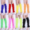 1Pair Women Winter Warm Vertical Stripes Solid Candy Colors Leg Warmers Knitting Socks for Home